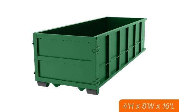 to make the most of your fifteen yard dumpster rental, it is recommended to load it evenly and compactly, starting with bulky items on the bottom and layering smaller items on top